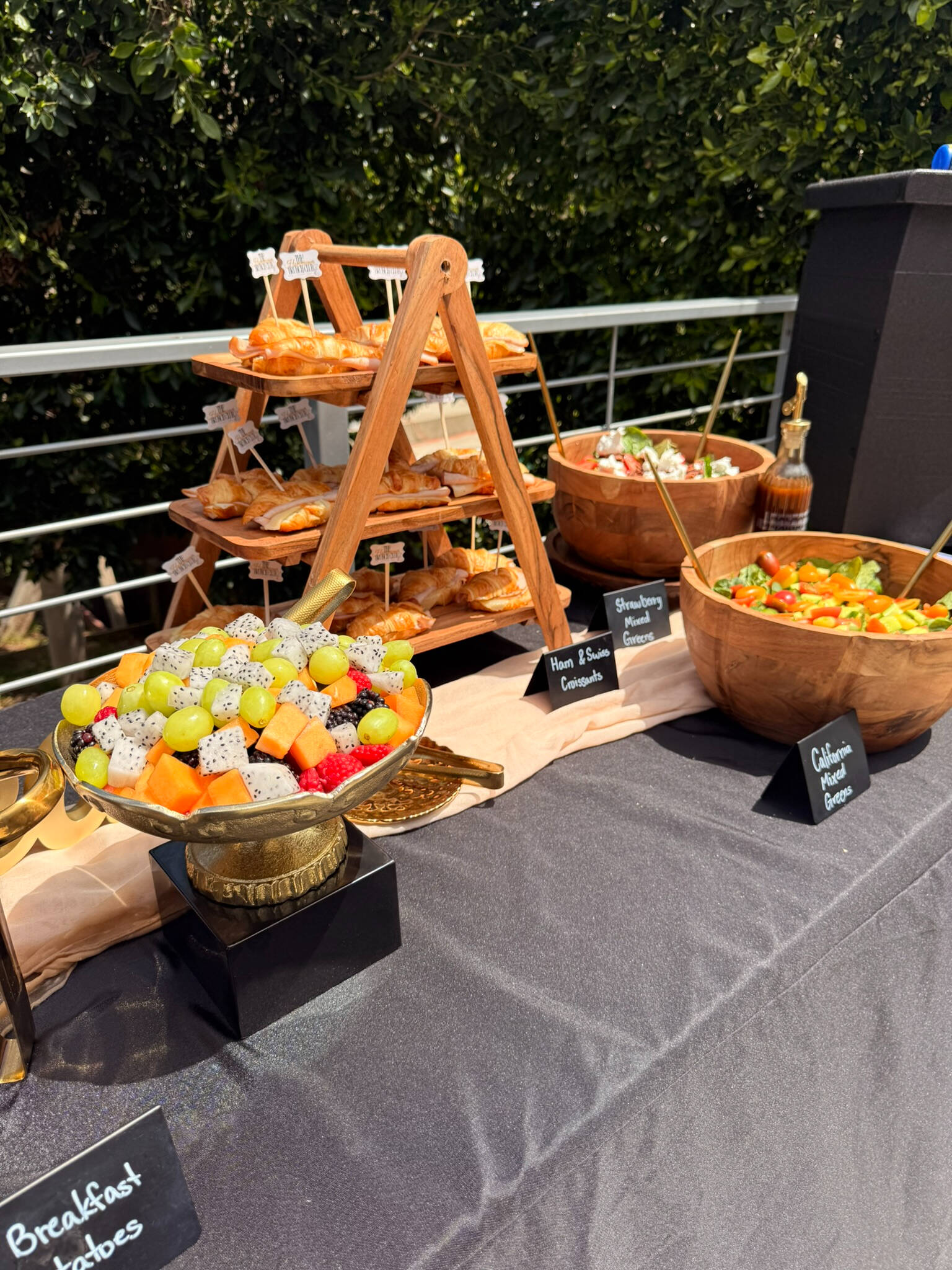 333 Kitchen full-service brunch catering setup